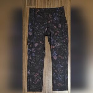 Lululemon Speed Up Crop 21" – Frozen Flourish Multi (Size 4)